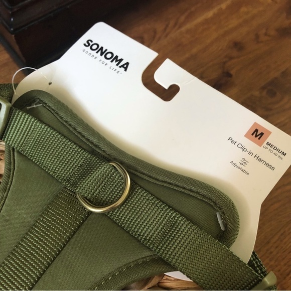 Sonoma green stretch pet clip-in harness in size M - Picture 2 of 5